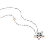 Necklace Comete Woman Stella in White Gold Diamante GLB1448